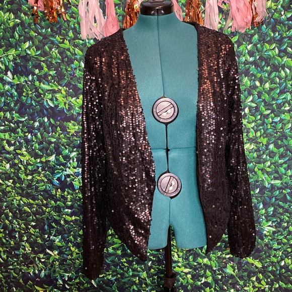 torrid Jackets & Blazers - Black Sequin Jacket